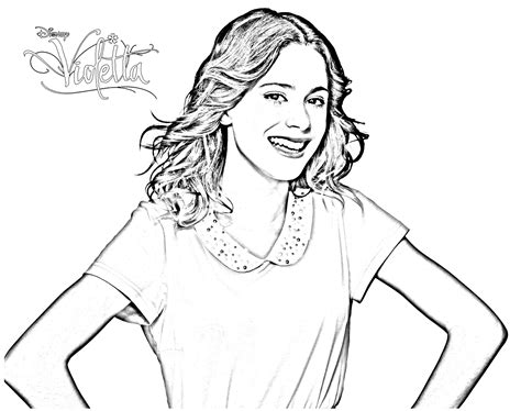 disney violetta coloring pages